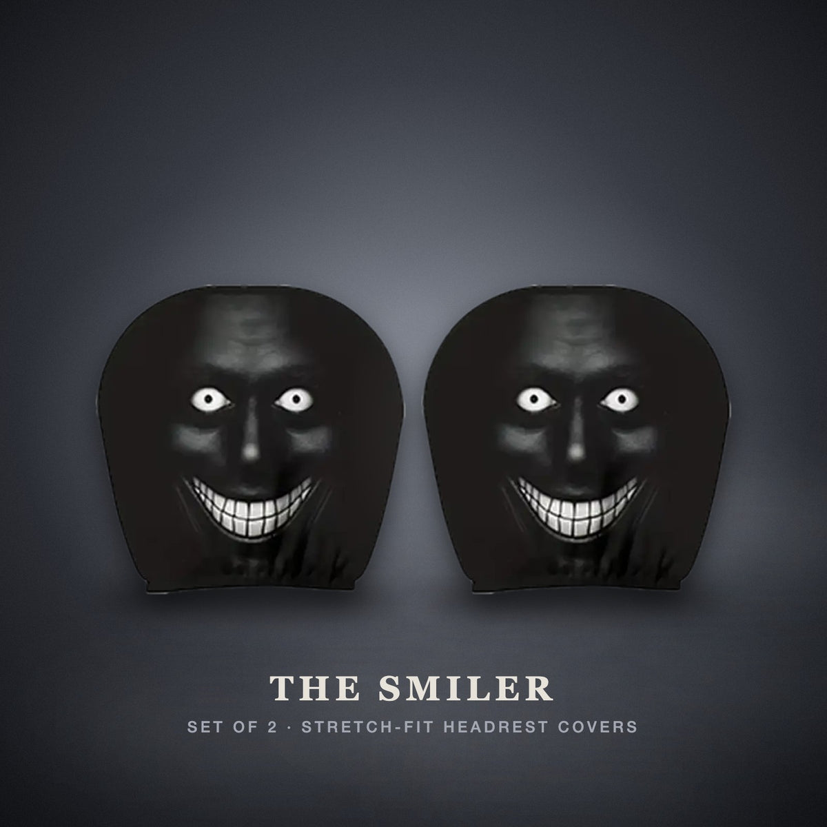 The Smiler headrest covers, pair