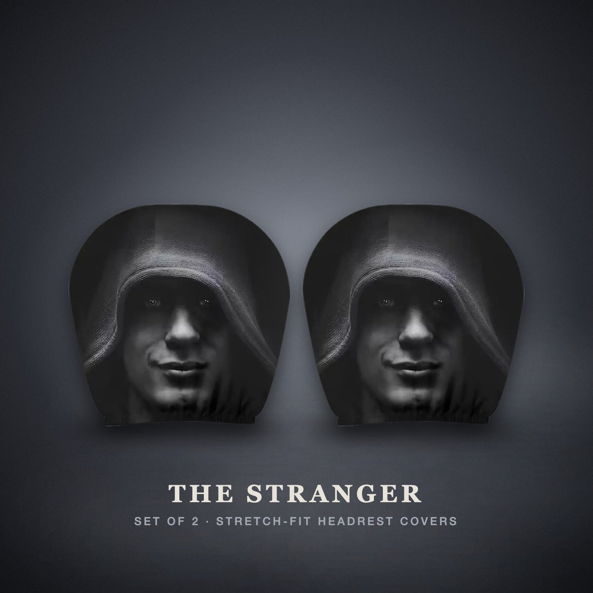 The Stranger headrest covers, pair