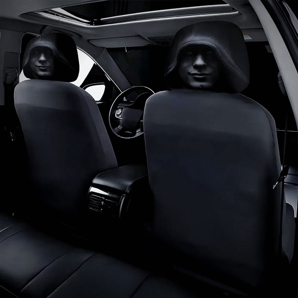 The Stranger covers seen from the rear seat